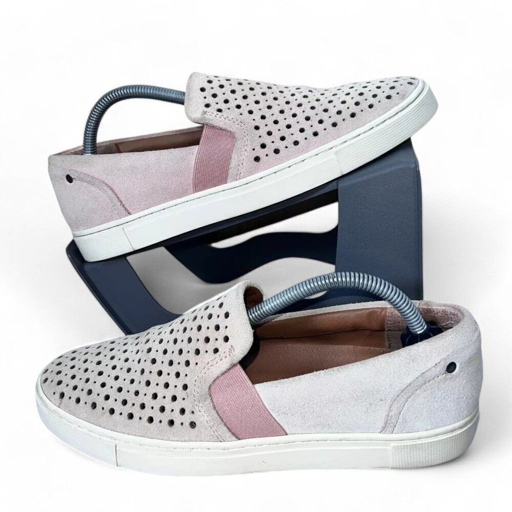 Frye & Co Peggy Perf Slip-on Suede Sneakers Pink‎ 79251-BUS Women's 7
